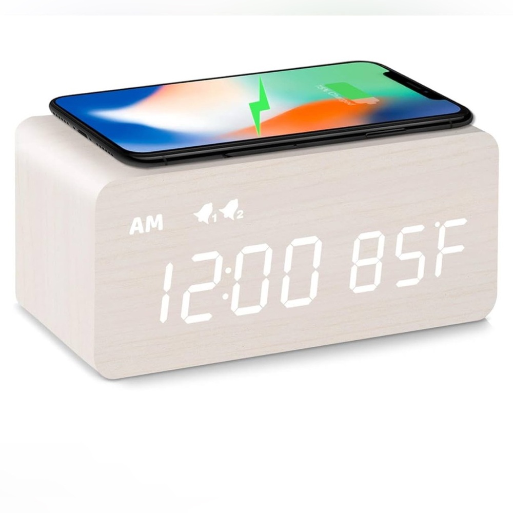 NIB Wireless charging alarm clock